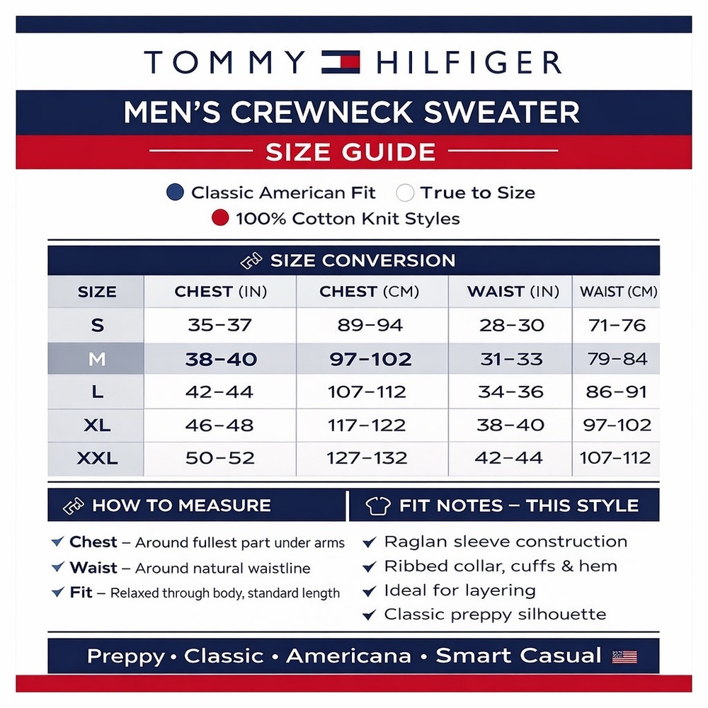 TOMMY HILFIGER Gray Logo Crewneck Sweater Sz M Sport Stripe Raglan Preppy - Picture 7 of 15